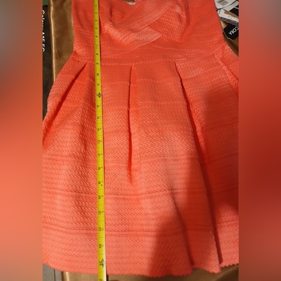 Sans Souci Strapless Coral Dress - Picture 12 of 12